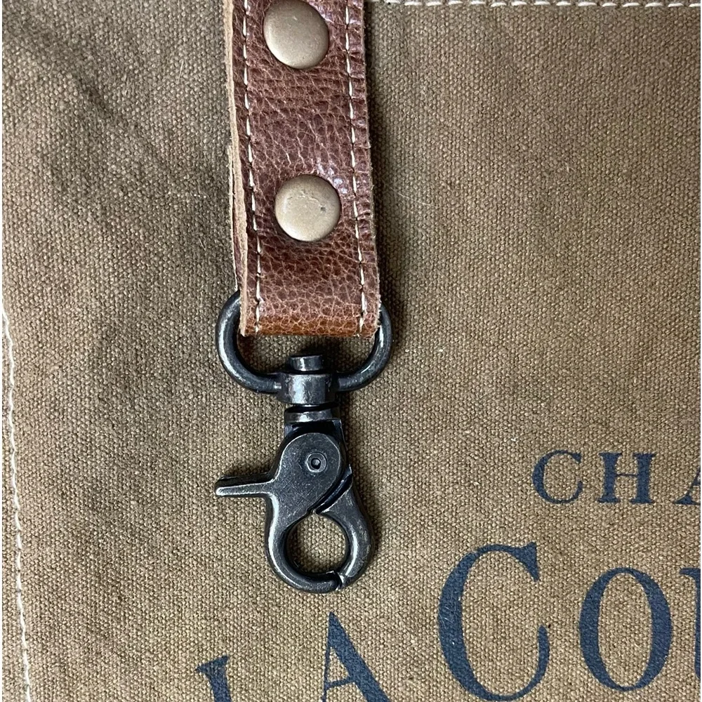 Myra Pasban Tote Bag canvas vintage looking La Couspaude French Wine Boho - Picture 2 of 10